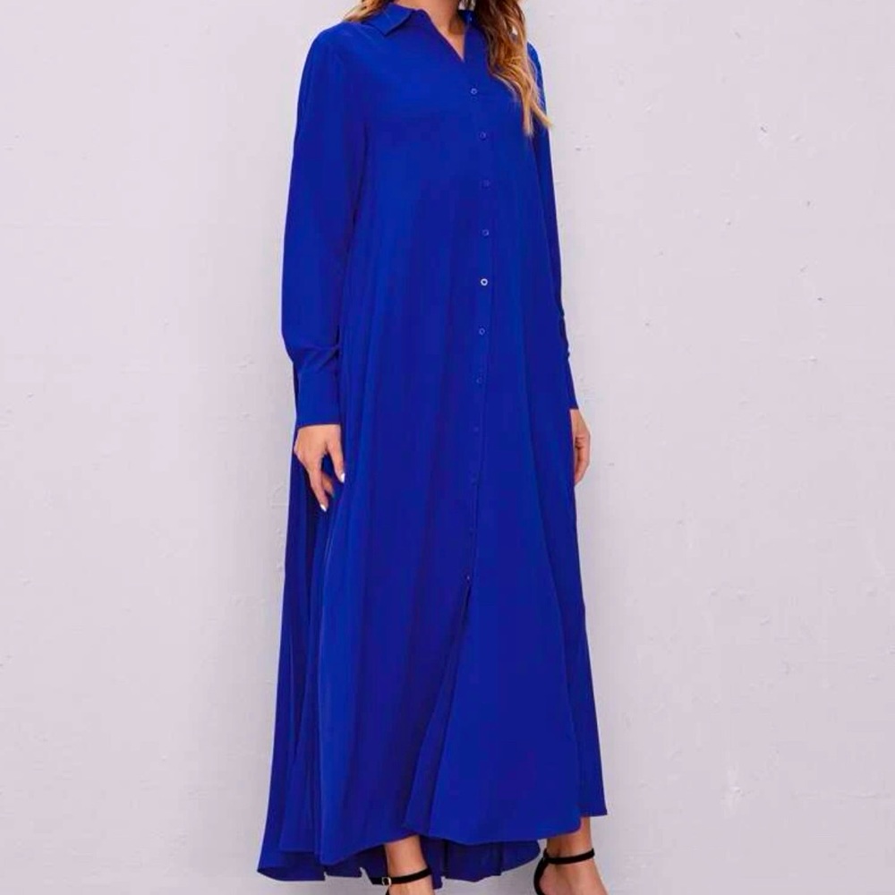 SHEIN royal blue maxi dress size large